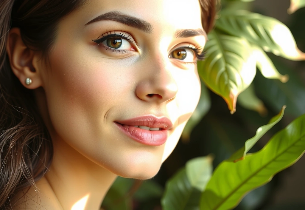 Radiant woman with healthy skin representing women's skincare
